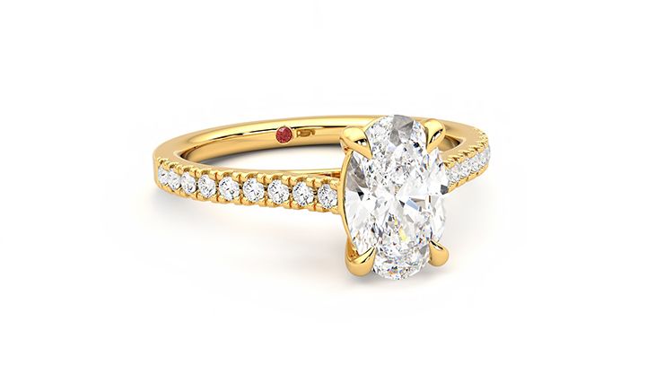 Taylor & Hart Serendipity Oval Engagement Ring 360 degree image 3