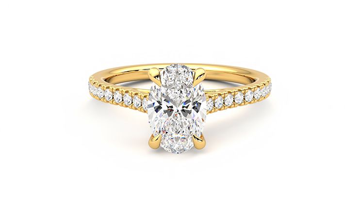 Taylor & Hart Serendipity Oval Engagement Ring 360 degree image 28