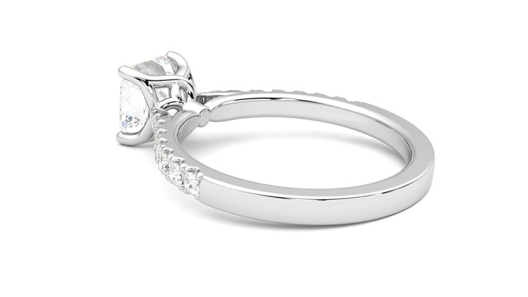 Taylor & Hart Splendor Asscher Engagement Ring 360 degree image 18