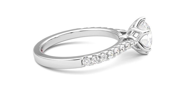 Taylor & Hart Splendor Round Engagement Ring 360 degree image 10
