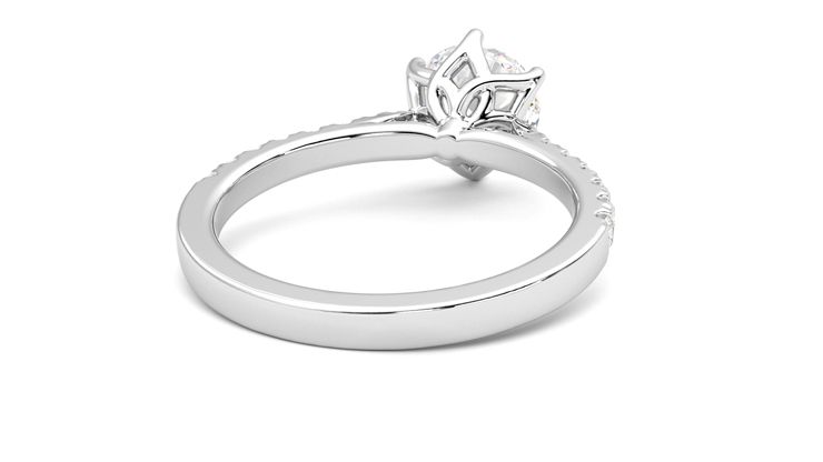 Taylor & Hart Splendor Round Engagement Ring 360 degree image 14