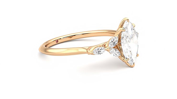 Taylor & Hart Tamora Marquise Engagement Ring 360 degree image 7