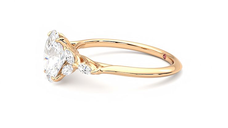 Taylor & Hart Tamora Oval Engagement Ring 360 degree image 22