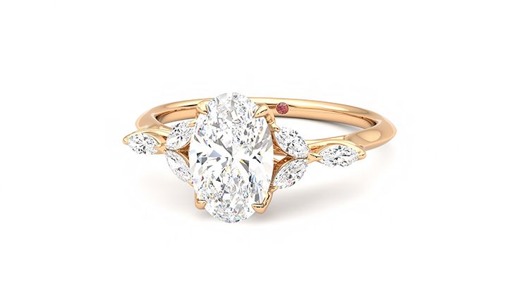 Taylor & Hart Tamora Oval Engagement Ring 360 degree image 27