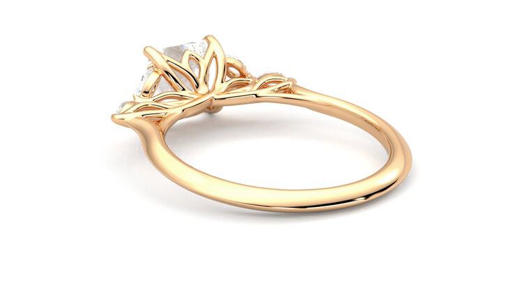 Taylor & Hart Tamora Princess Engagement Ring 360 degree image 17