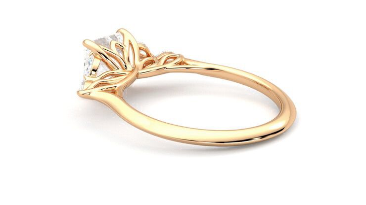 Taylor & Hart Tamora Princess Engagement Ring 360 degree image 18