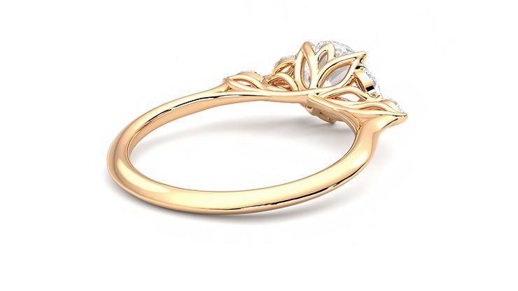 Taylor & Hart Tamora Round Engagement Ring 360 degree image 13