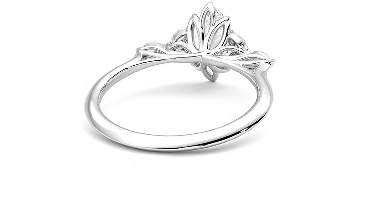 Taylor & Hart Tamora Marquise Engagement Ring 360 degree image 14