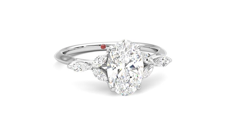 Taylor & Hart Tamora Oval Engagement Ring 360 degree image 3