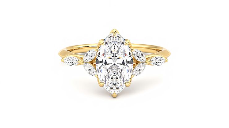 Taylor & Hart Tamora Marquise Engagement Ring 360 degree image 0