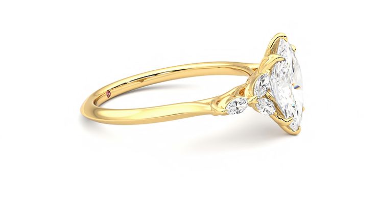 Taylor & Hart Tamora Marquise Engagement Ring 360 degree image 8