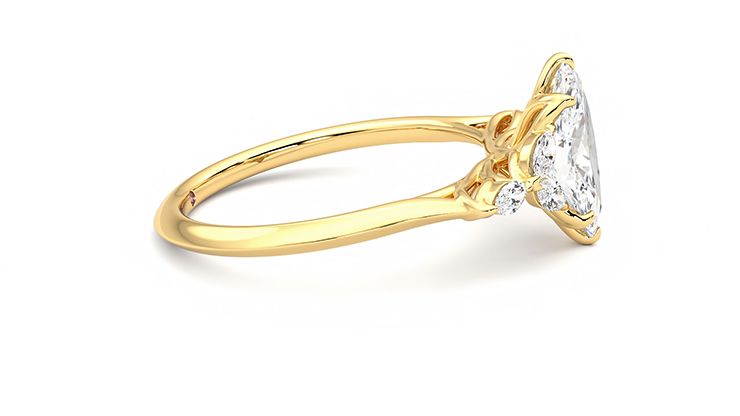 Taylor & Hart Tamora Marquise Engagement Ring 360 degree image 9