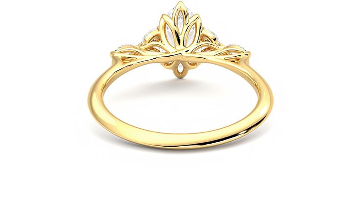 Taylor & Hart Tamora Marquise Engagement Ring 360 degree image 15