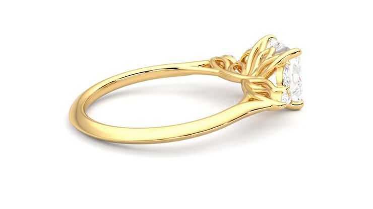 Taylor & Hart Tamora Princess Engagement Ring 360 degree image 11
