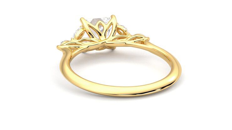 Taylor & Hart Tamora Princess Engagement Ring 360 degree image 16