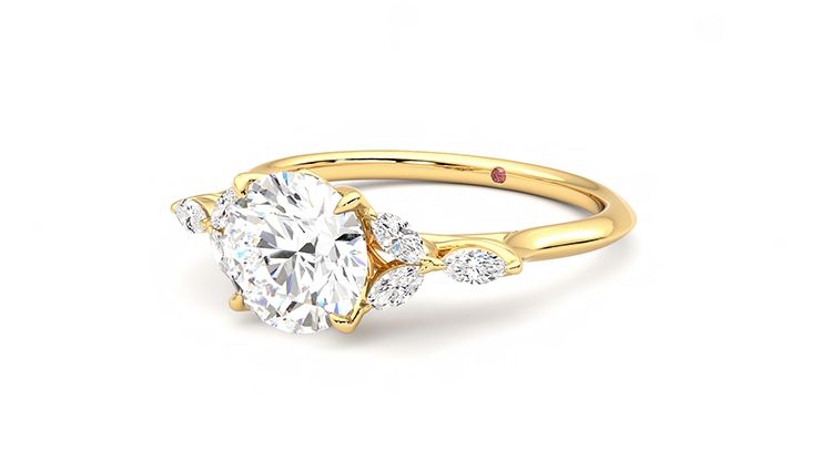 Taylor & Hart Tamora Round Engagement Ring 360 degree image 25