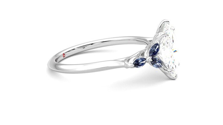 Taylor & Hart Tamora Marquise Engagement Ring 360 degree image 8