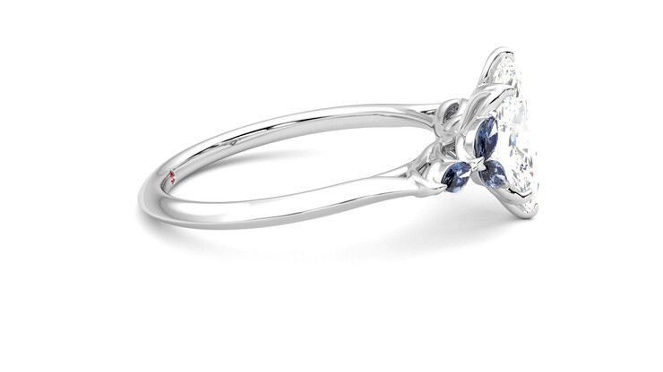 Taylor & Hart Tamora Marquise Engagement Ring 360 degree image 9