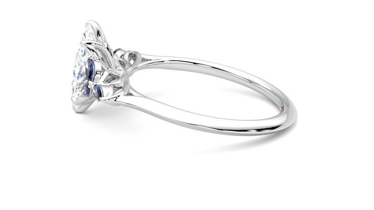 Taylor & Hart Tamora Marquise Engagement Ring 360 degree image 20