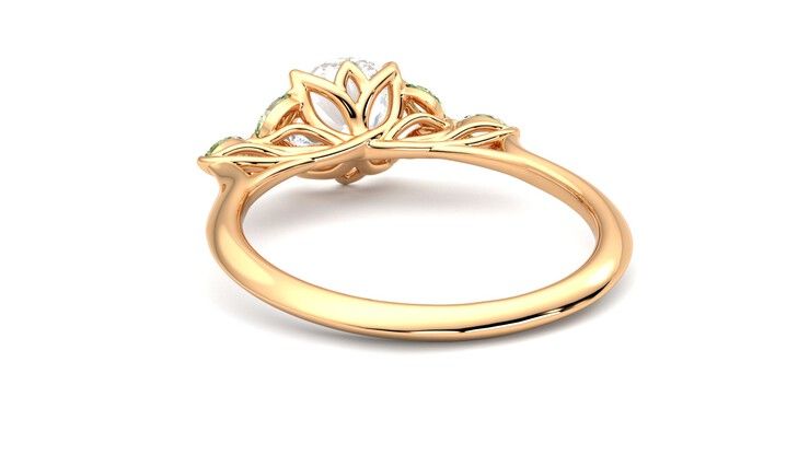 Taylor & Hart Tamora Round Engagement Ring 360 degree image 16