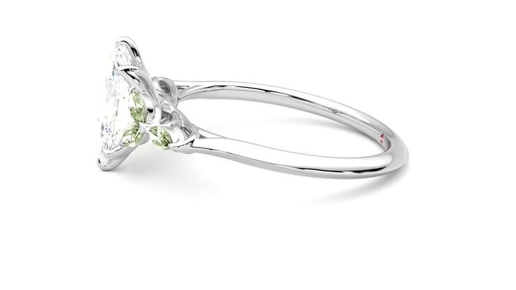 Taylor & Hart Tamora Marquise Engagement Ring 360 degree image 21