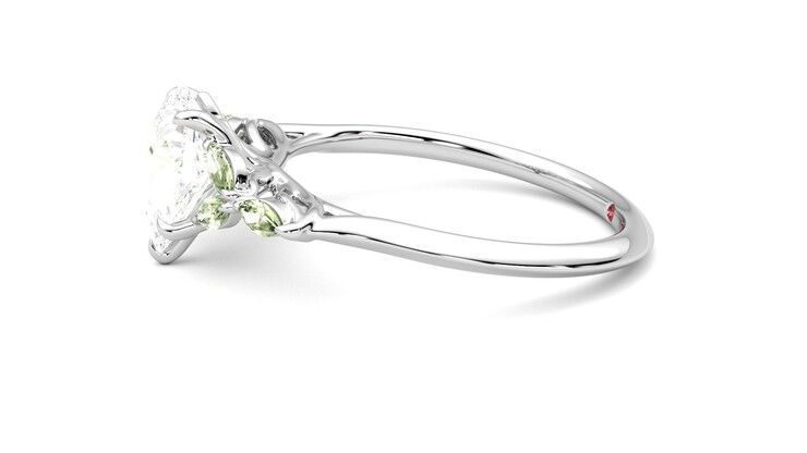 Taylor & Hart Tamora Pear Engagement Ring 360 degree image 21