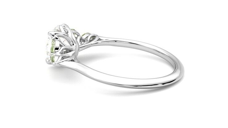 Taylor & Hart Tamora Round Engagement Ring 360 degree image 19