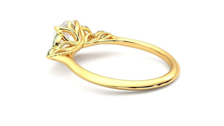 Taylor & Hart Tamora Round Engagement Ring 360 degree image 18