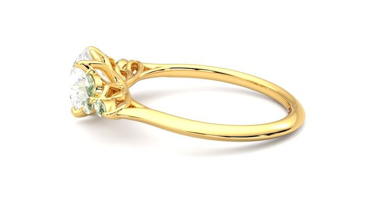 Taylor & Hart Tamora Round Engagement Ring 360 degree image 20