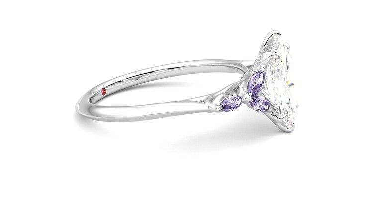 Taylor & Hart Tamora Marquise Engagement Ring 360 degree image 8