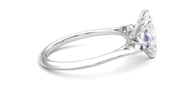 Taylor & Hart Tamora Marquise Engagement Ring 360 degree image 10