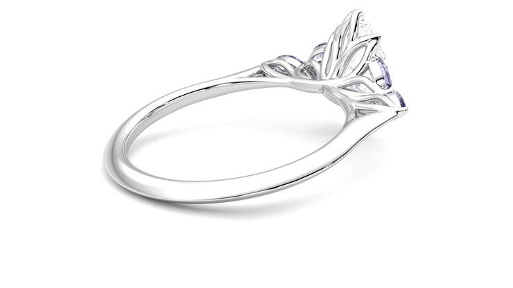 Taylor & Hart Tamora Marquise Engagement Ring 360 degree image 12