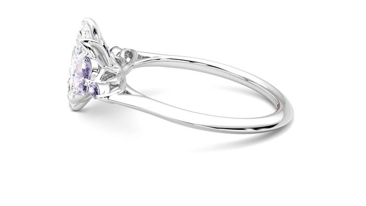 Taylor & Hart Tamora Marquise Engagement Ring 360 degree image 20