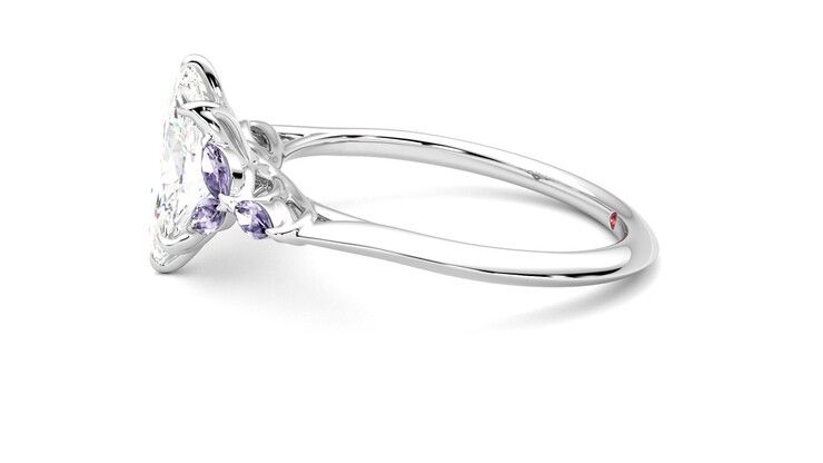 Taylor & Hart Tamora Marquise Engagement Ring 360 degree image 21