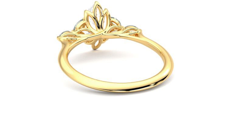 Taylor & Hart Tamora Marquise Engagement Ring 360 degree image 16