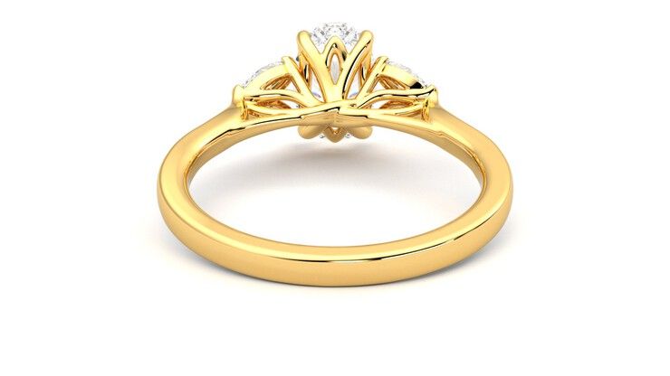 Taylor & Hart Thia Oval Engagement Ring 360 degree image 15