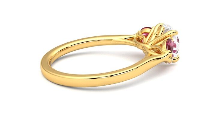 Taylor & Hart Thia Round Engagement Ring 360 degree image 11