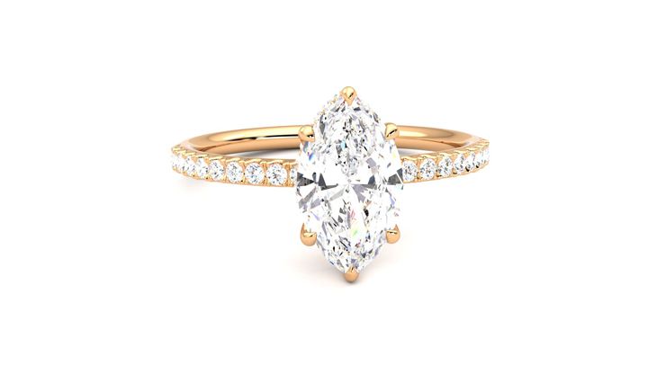 Taylor & Hart Thyme Marquise Engagement Ring 360 degree image 2