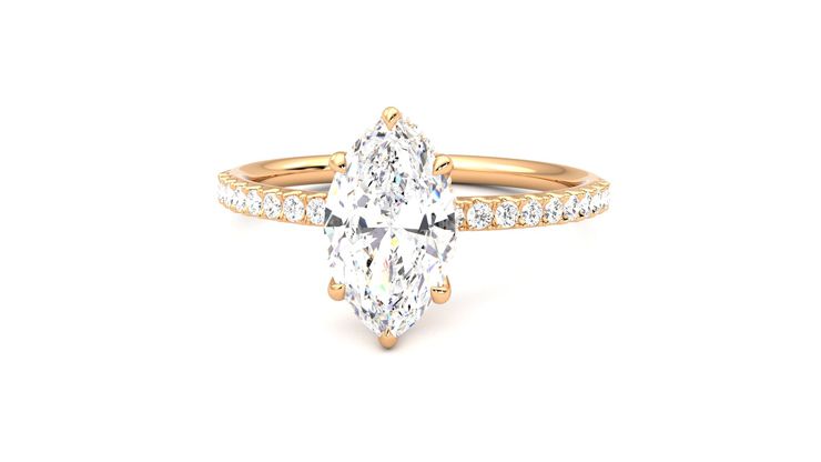 Taylor & Hart Thyme Marquise Engagement Ring 360 degree image 28