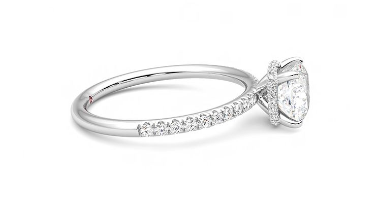 Taylor & Hart Thyme Cushion Engagement Ring 360 degree image 9