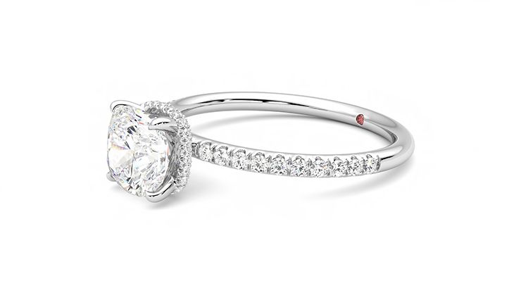Taylor & Hart Thyme Cushion Engagement Ring 360 degree image 23