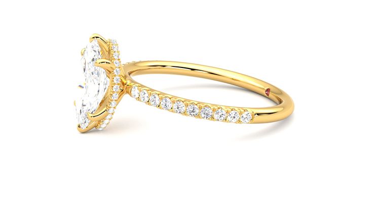 Taylor & Hart Thyme Marquise Engagement Ring 360 degree image 22