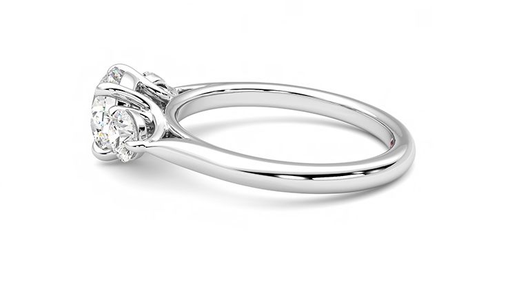 Taylor & Hart Tranquility Round Engagement Ring 360 degree image 19