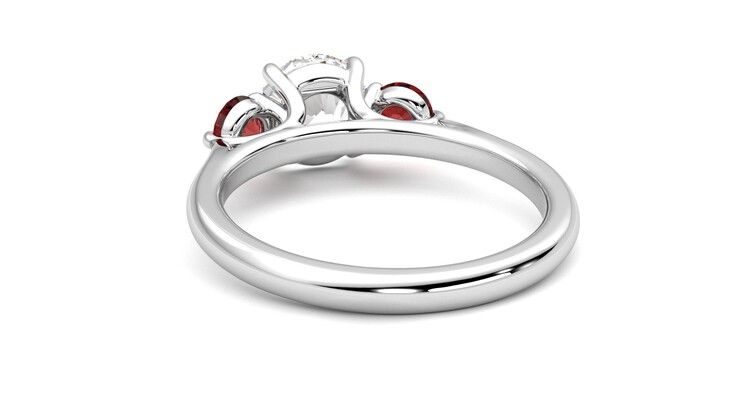 Taylor & Hart Tranquility Round Engagement Ring 360 degree image 16