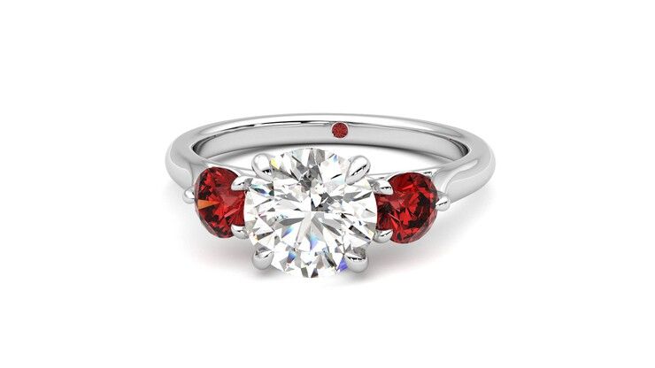Taylor & Hart Tranquility Round Engagement Ring 360 degree image 28