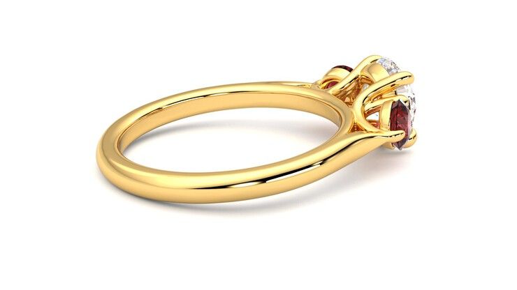 Taylor & Hart Tranquility Round Engagement Ring 360 degree image 11