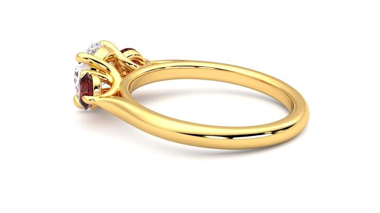 Taylor & Hart Tranquility Round Engagement Ring 360 degree image 19