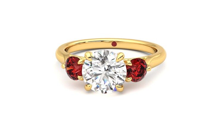 Taylor & Hart Tranquility Round Engagement Ring 360 degree image 28