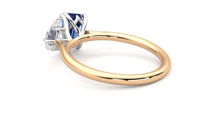 Taylor & Hart Turelle Pear Engagement Ring 360 degree image 18