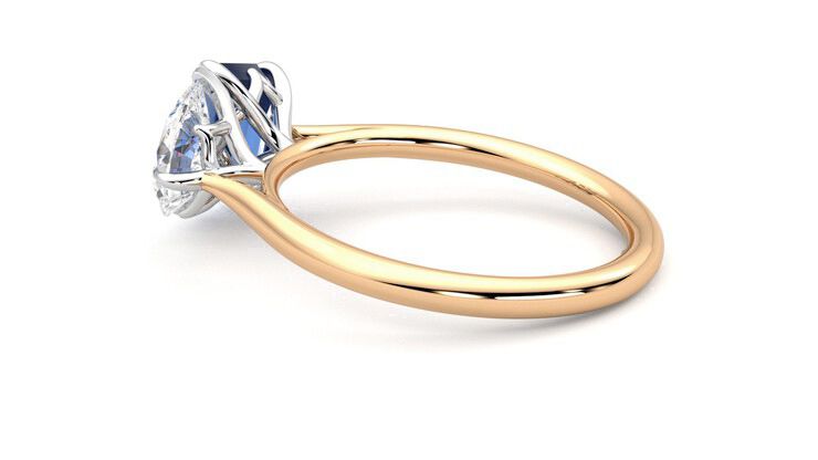 Taylor & Hart Turelle Pear Engagement Ring 360 degree image 19